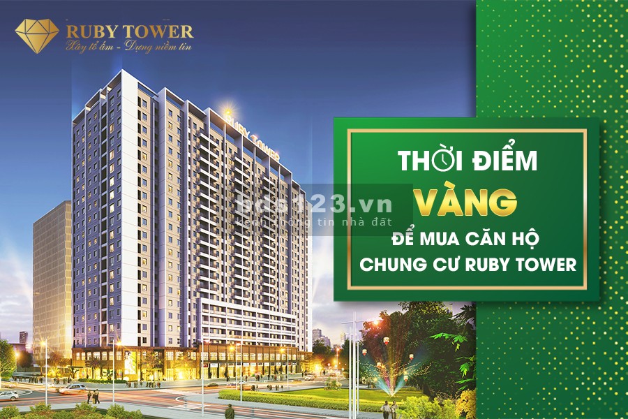 Bán căn hộ 75m2, chung cư Ruby tower ngay trung tâm TP Thanh Hoá, giá tốt