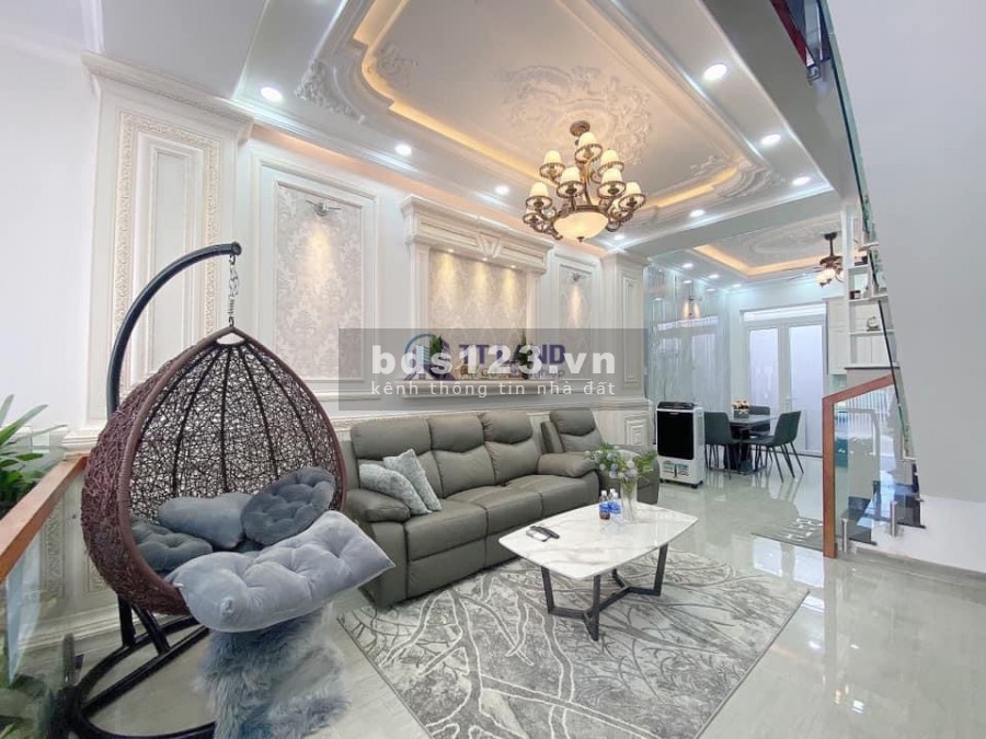 Nhà khu dân cưu Sài Gòn mới hẻm 12m, xe hơi qua lại thoải mái, mặt tiền 10m