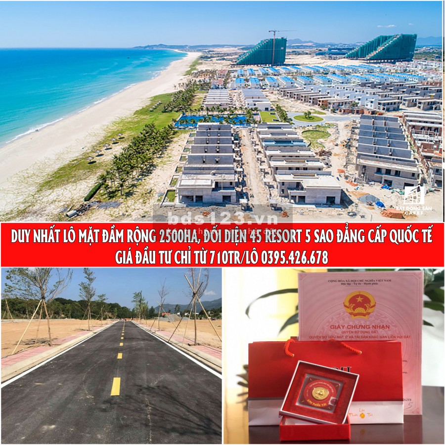 Lô duy nhất mặt đầm rộng 2500ha, Bãi Dài Cam Lâm, lh 0395426678