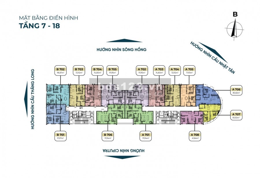 1,2 tỷ sở hữu ngay căn 2PN tại Tây Hồ River View về ở ngay T9/2021, ngắm toàn cảnh sông Hồng trong tầm mắt.