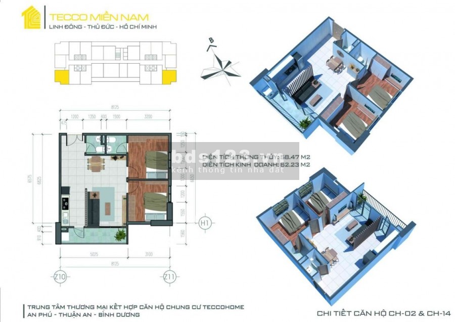 Sở hữu căn hộ 3pn 2wc 76m2 chỉ 365 triệu nhận nhà thanh toán tiếp