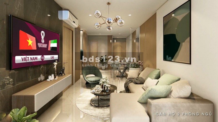 Chỉ với 1,5 tỷ có thể sở hữu căn hộ 2 phòng ngủ thuộc dự án căn hộ cao cấp ngay cửa ngõ thành phố