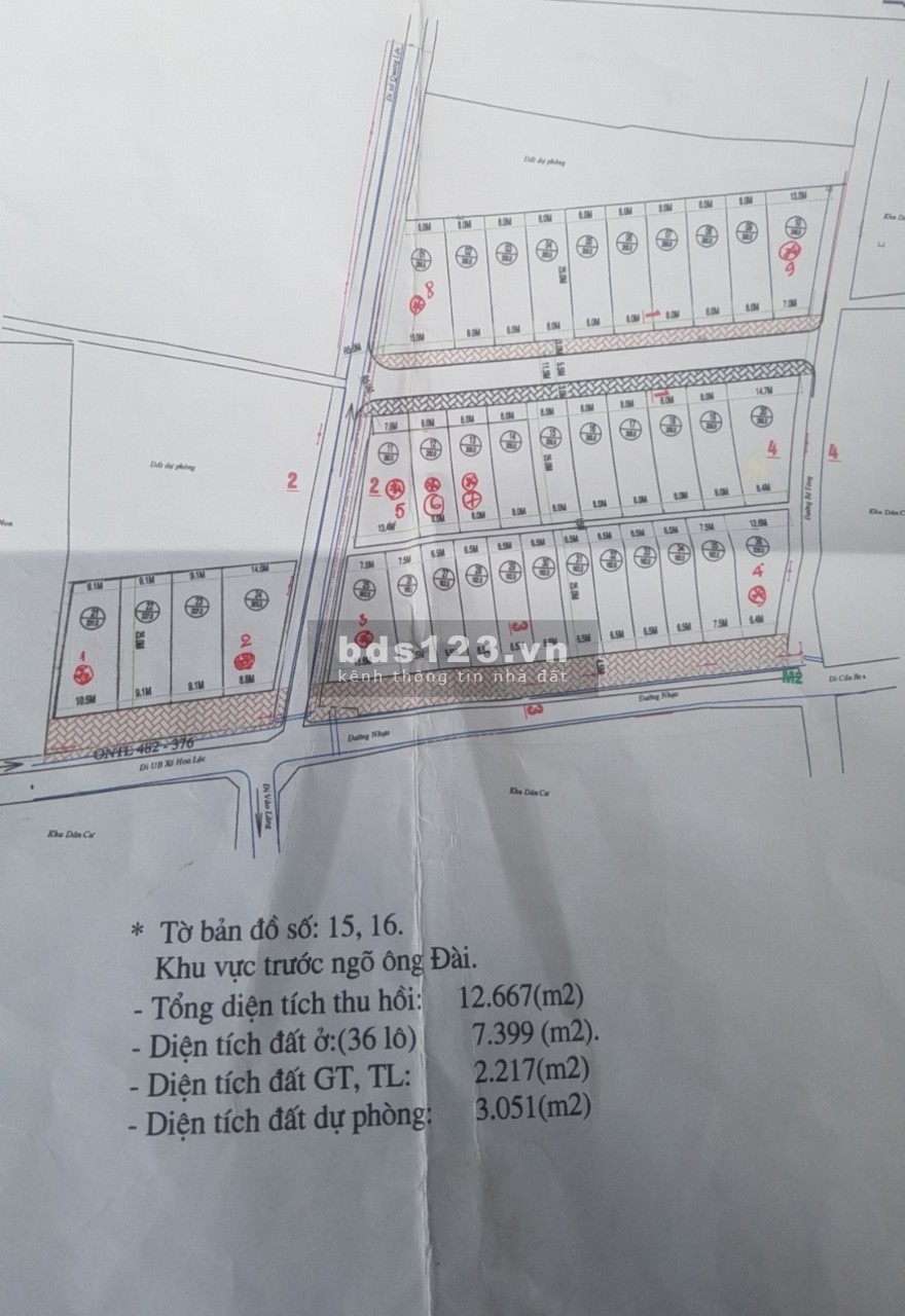 Bán đất Hoa Lộc hoàn thiện hết cơ sở hạ tầng, giá bán 1.1 tỷ, lhcc