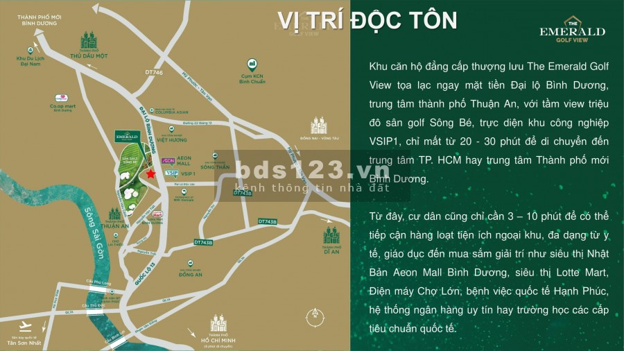 The Emerald Golf View chuẩn căn hộ cao cấp - tầm nhìn triệu đô, lhcc