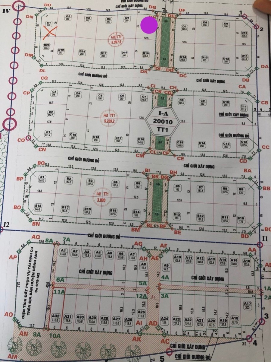 Bán đất biệt thự khu đấu giá Nguyên Khê Đông Anh, Diện tích 250m2, đã xây nhà cấp 4 rồi