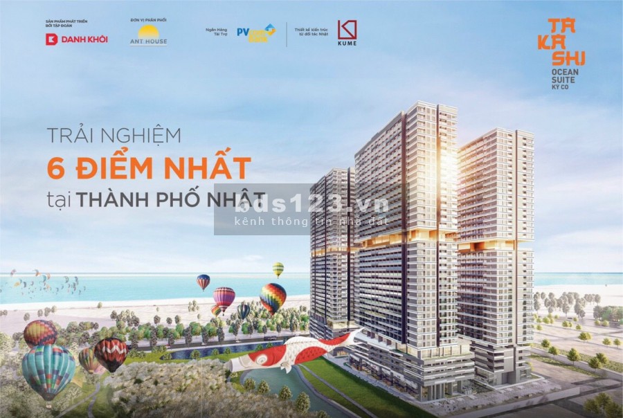 Bán chung cư căn hộ Biển sổ hồng lâu dài, chung cư Takashi Ocean Suite