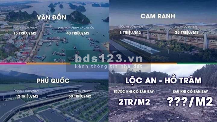 Bán đất thổ cư huyện Đất Đỏ, cạnh KCN và sân bay lộc An.