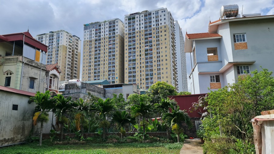 46m Đất Thổ Cư Ô góc 2 Mặt thoáng ngay chung cư tại An Khánh
