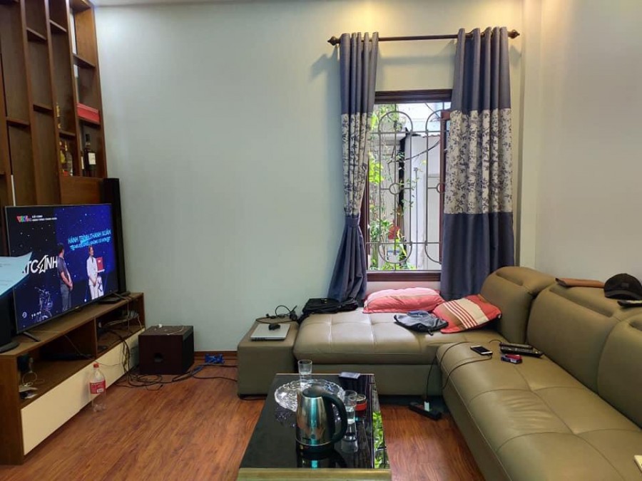 Nhà đẹp dân xây full nội thất 50m ra phố, an sinh đỉnh, Lâm Du, dt 66m2, 3 tầng, mt 7.6m