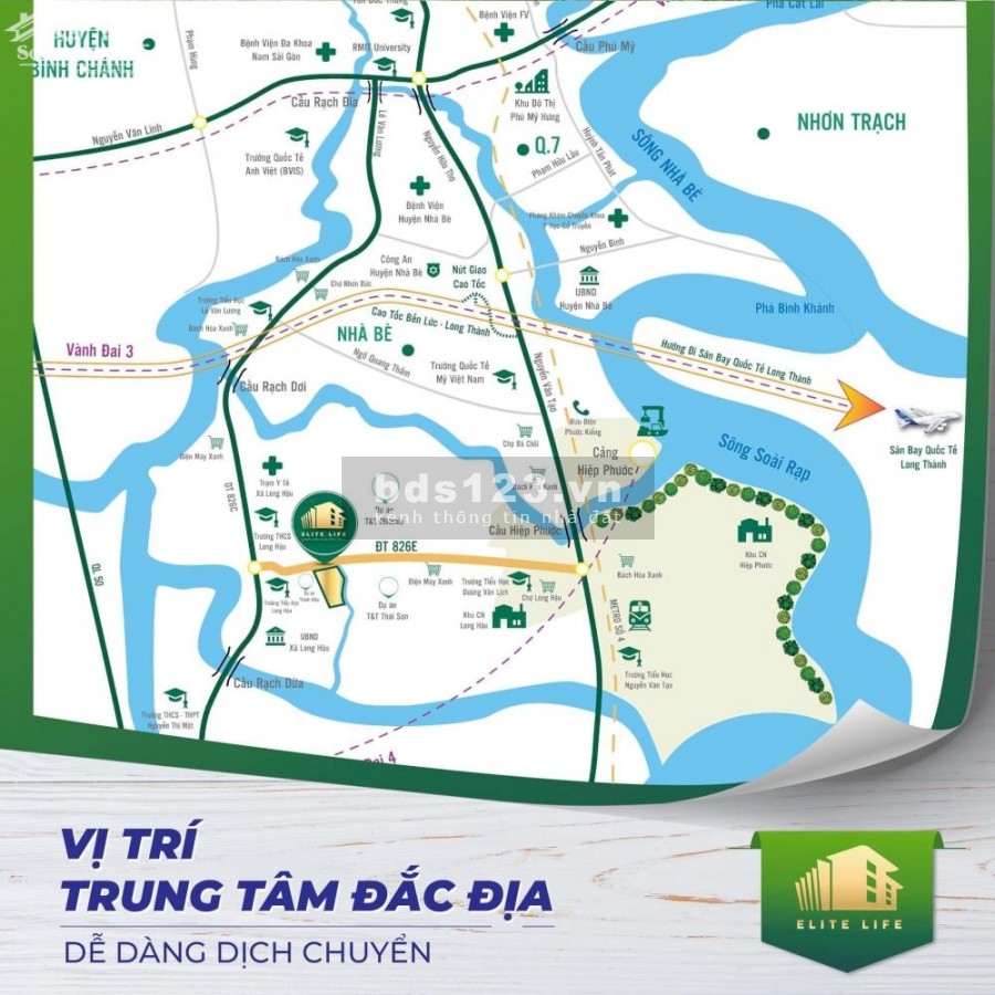 Nhà phố dự án Elite Life giá rẻ siêu hót 1 trệt 2 lầu tại ấp3 Long Hậu,Cần Giuộc,Long An