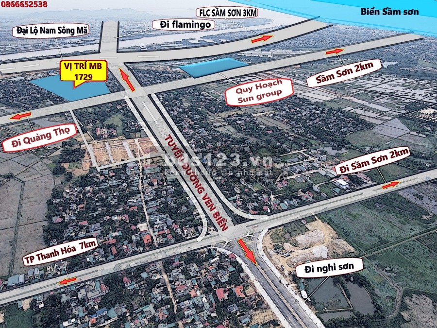 Siêu phẩm đất VÀNG tại thành phố Sầm Sơn giá chỉ 11 triệu/m2, lhcc