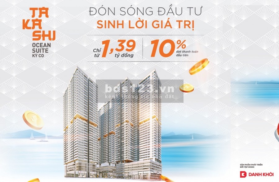 Takashi Ocean Suite căn hộ view biển 5 sao, tiện ích đầy đủ đẳng cấp