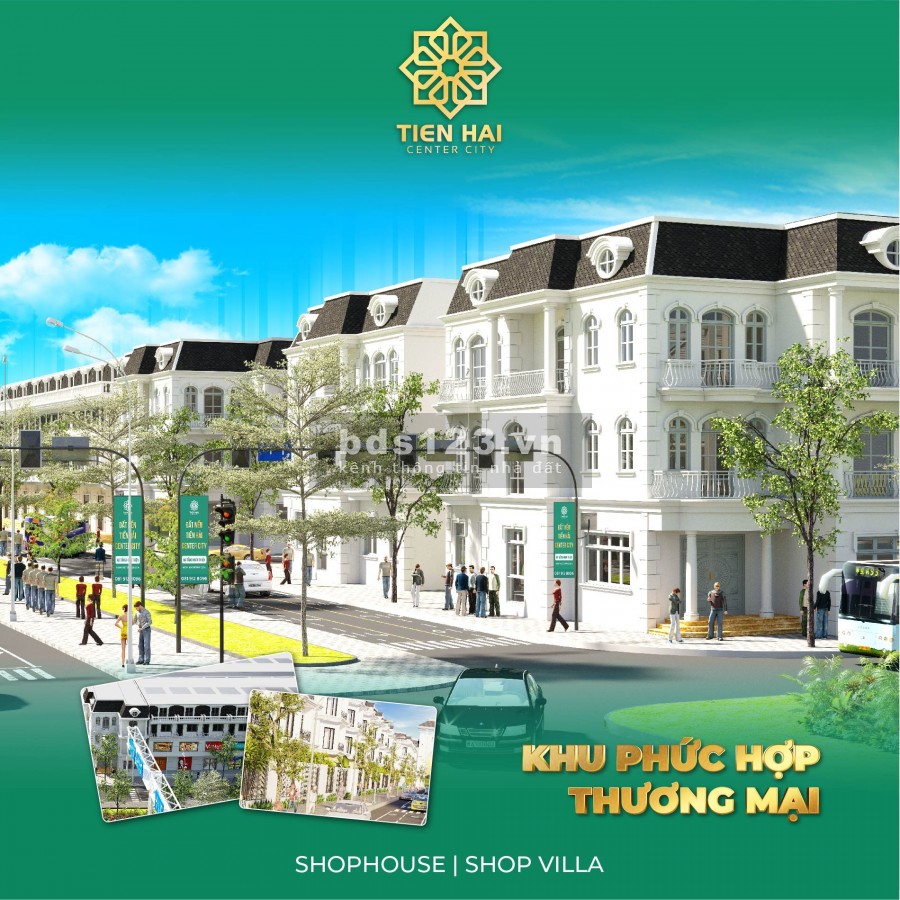 Tiền Hải Center City tổ hợp tiện ích hiện đại duy nhất tại Tiền Hải, hạ tầng hoàn thiện