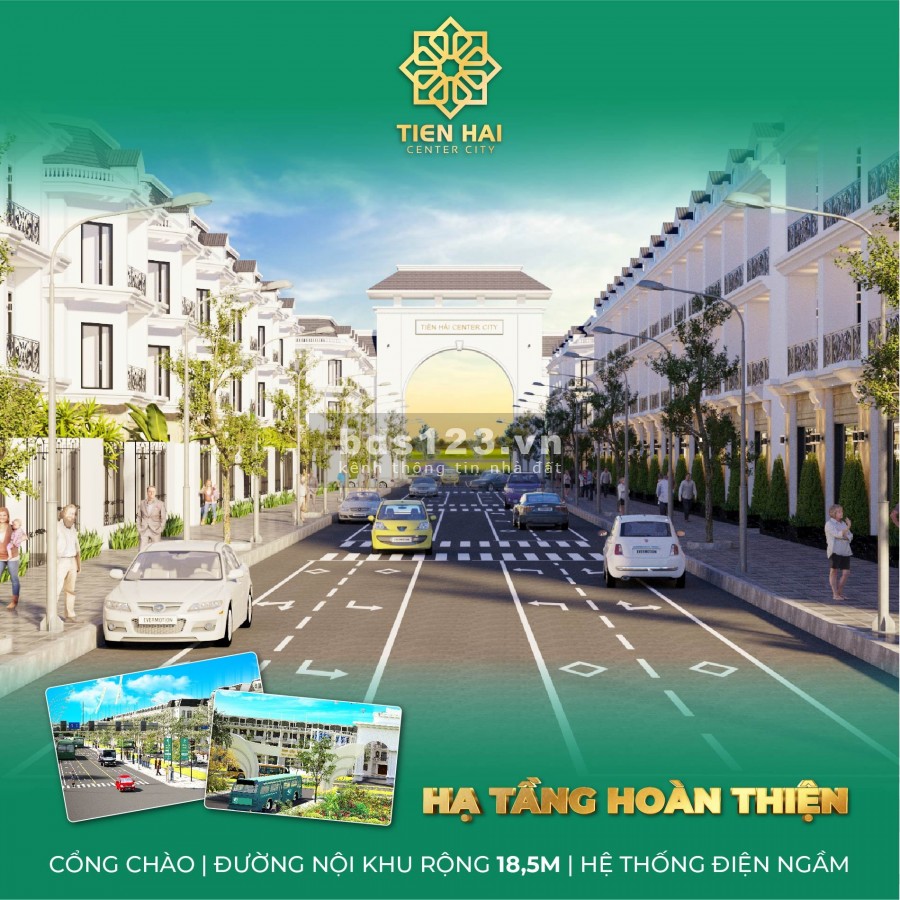 Tiền Hải Center City tổ hợp tiện ích hiện đại duy nhất tại Tiền Hải, hạ tầng hoàn thiện