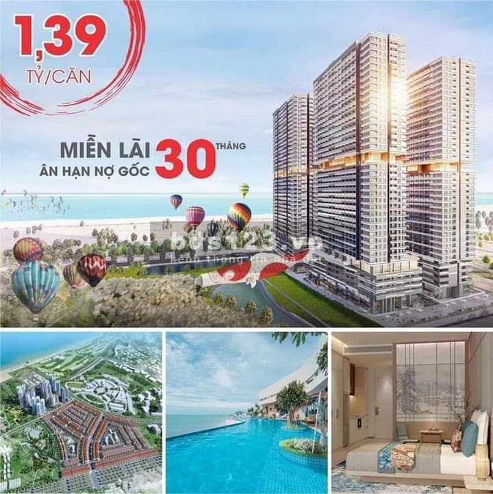 Căn hộ biển sở hữu lâu dài giá chỉ tại thành phố Quy Nhơn, giá 1.39 tỷ, lhcc
