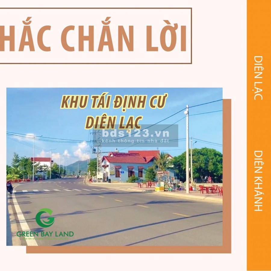 Chỉ 900 triệu sở hữu ngay lô đất mặt tiền đường 13 mét tại Diên Lạc, dt 80m2/lô