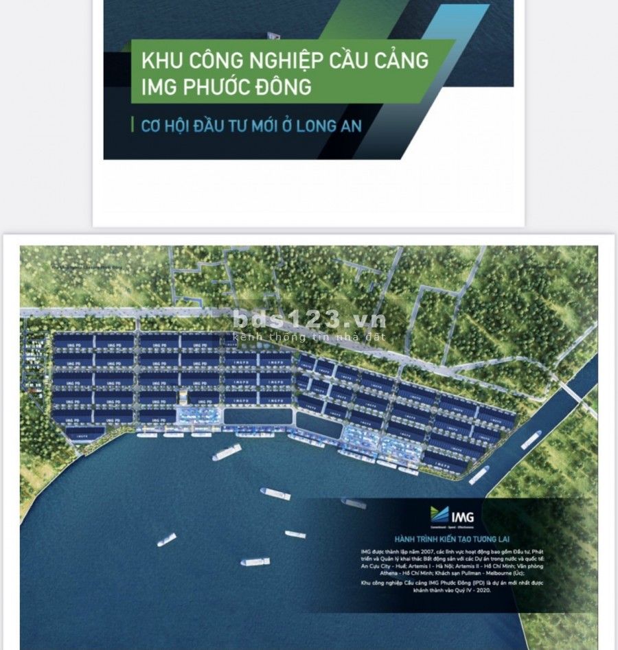 Cho thuê đất rộng 45hecta khu công nghiệp Câù Cảng Phướng Đông Long An