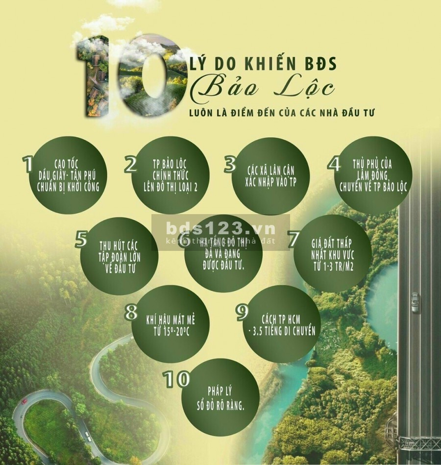 Bán đất nền Bảo Lộc Lâm Đồng, đất được quy hoạch thổ cư 100%, chính chủ