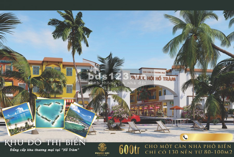 Mở bán đất nền sổ đỏ ven biển Hồ Tràm giá chỉ từ 1tỷ5, trả trước 35%