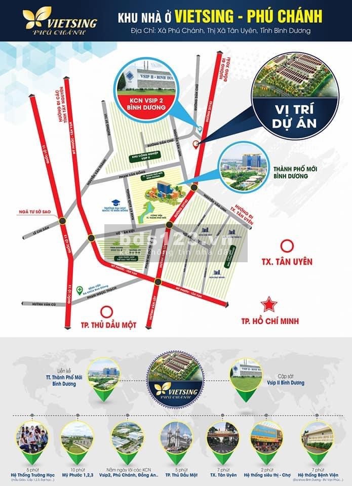 Mình cần ra gấp căn nhà tại Vietsing-Phú Chánh, 1 trệt, 2 lầu đúc hiện đại
