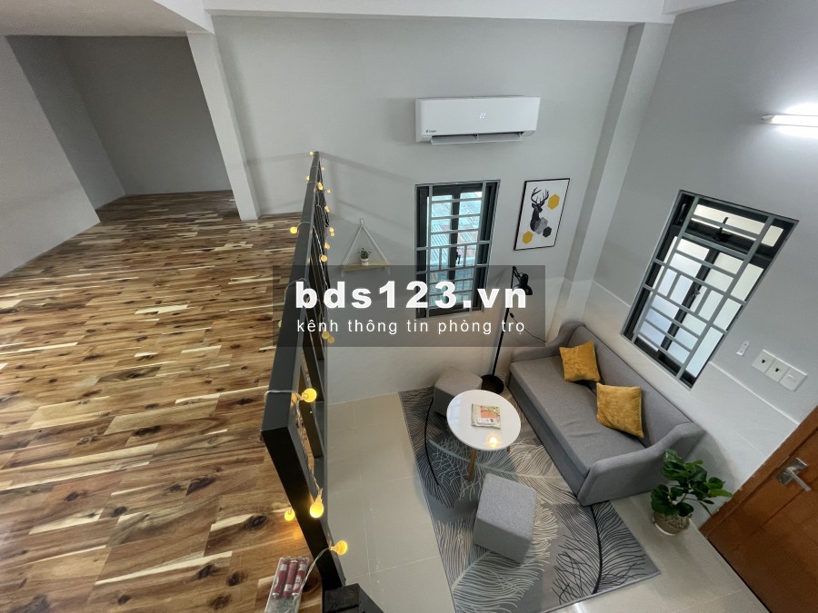 Phòng có gác mới tinh, máy lạnh Quang Trung P11 GV - giá sinh viên