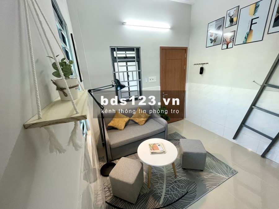 Phòng có gác mới tinh, máy lạnh Quang Trung P11 GV - giá sinh viên