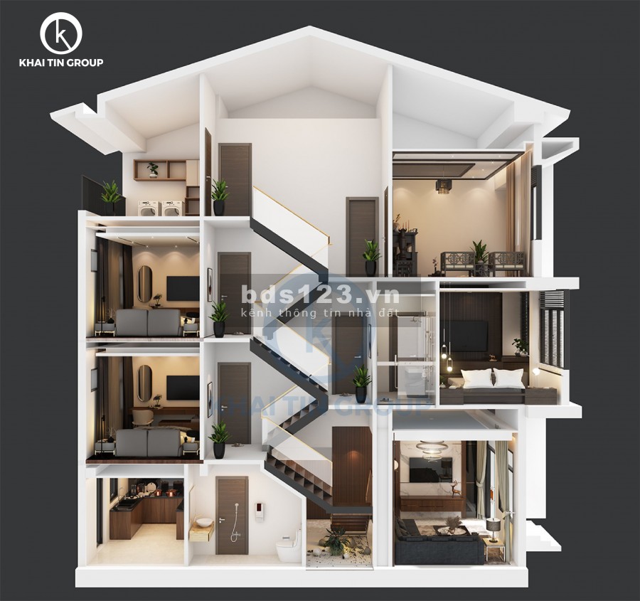 Bán nhà phố biệt thự cao cấp khu An Cựu City Huế, giá bán 2.3 tỷ, trả góp