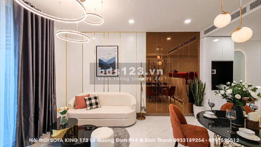 Cho thuê CH 1PN , nội thất cực sang chảnh, view sống ảo mê li tại Sunwah Pearl