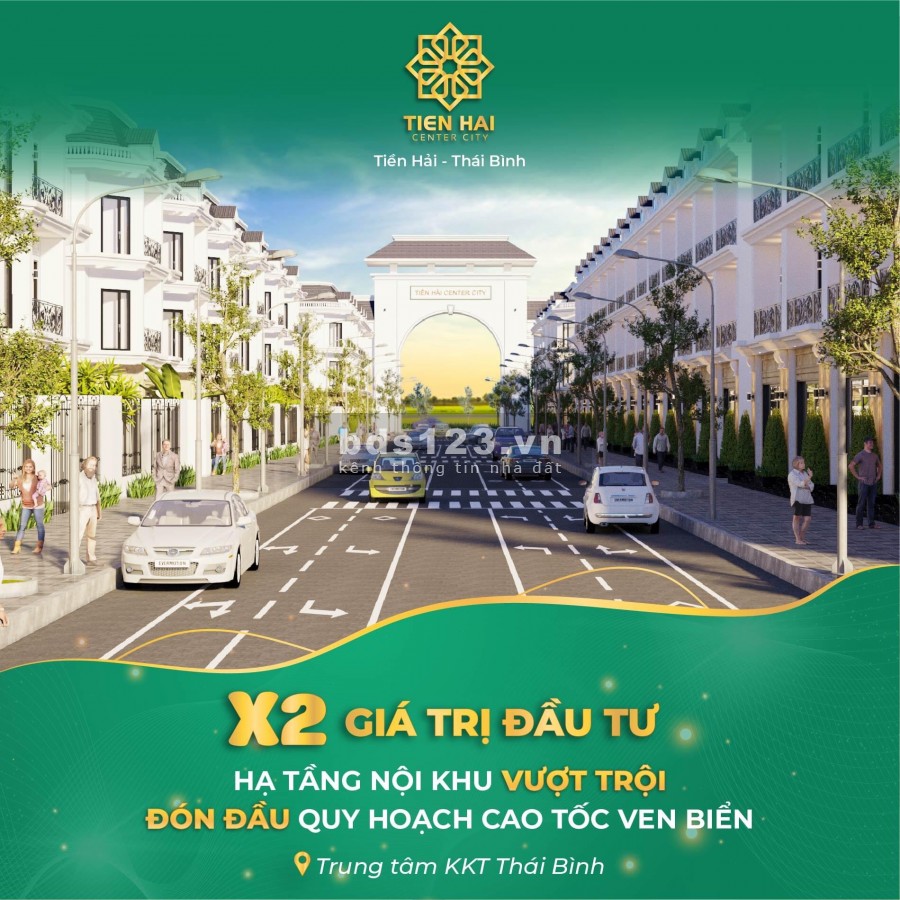 Dự án Tiền Hải Center City Thái Bình, hỗ trợ lãi suất 0% trong 18 tháng chiết khấu cao, lhcc