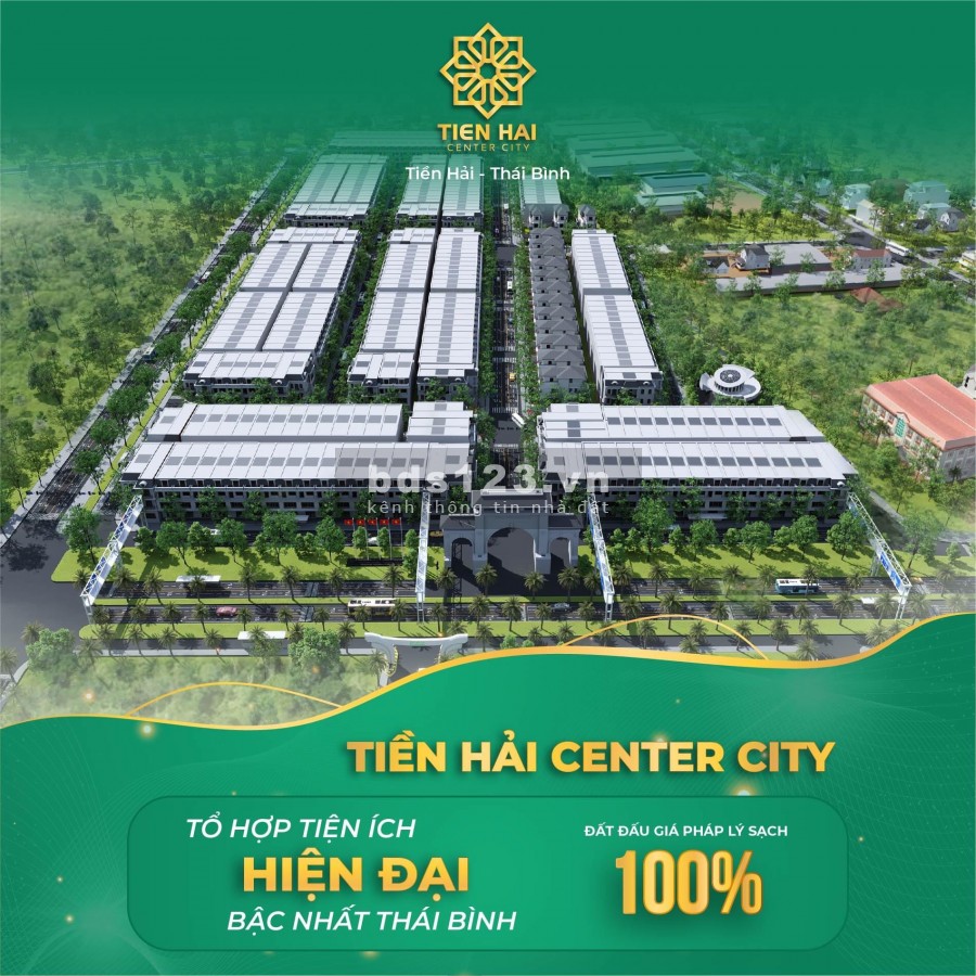 Dự án Tiền Hải Center City Thái Bình, hỗ trợ lãi suất 0% trong 18 tháng chiết khấu cao, lhcc