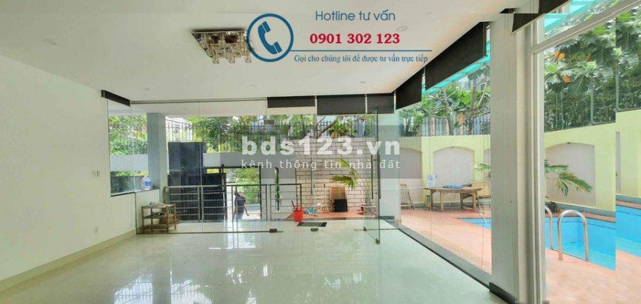 Cho thuê Villa thiết kế hiện đại có hồ bơi Hầm 3 lầu 350m2 Nguyễn văn hưởng Thảo điền Quận 2