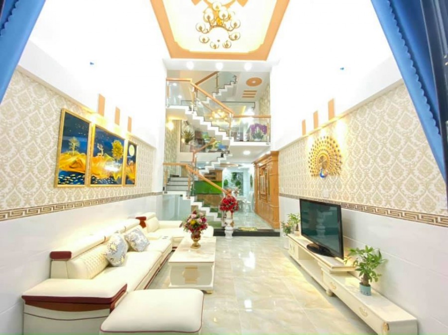 Bán nhà nguyên căn mới đẹp 65m2, đúc 5 tầng, giá 6.5 tỷ, Phạm Văn Chiêu, Gò Vấp