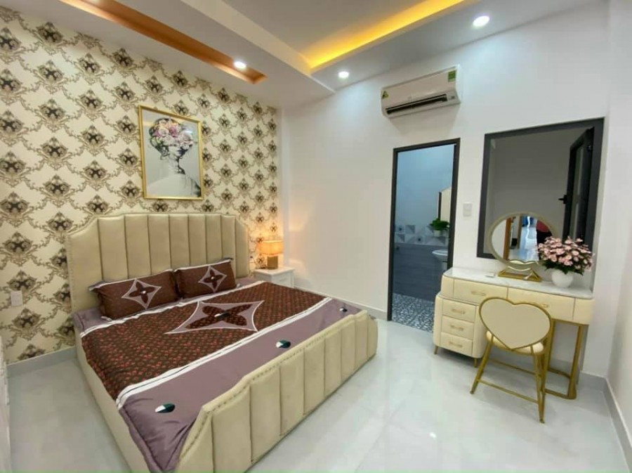 Bán nhà nguyên căn mới đẹp 65m2, đúc 5 tầng, giá 6.5 tỷ, Phạm Văn Chiêu, Gò Vấp