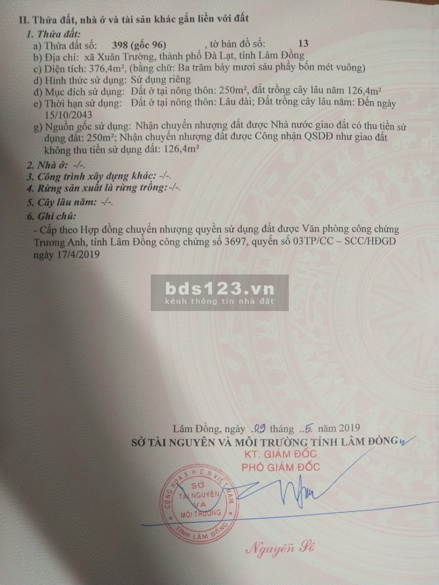 Đất Xuân Trường - Điểm view đẹp, săn mây lý tưởng, giá 4.1 tỷ