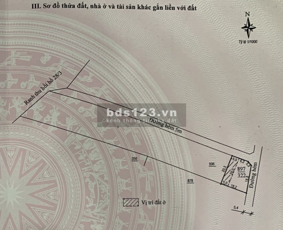 Bán 422 m2 đất có thổ cư tại TP Bảo Lộc, Lâm Đồng, giá bán 2.2 tỷ, lh 0918828808