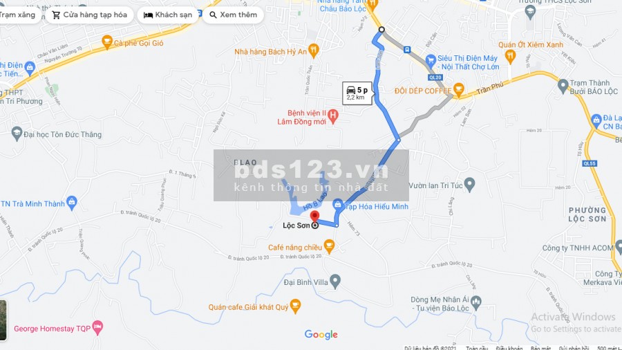 Bán 422 m2 đất có thổ cư tại TP Bảo Lộc, Lâm Đồng, giá bán 2.2 tỷ, lh 0918828808