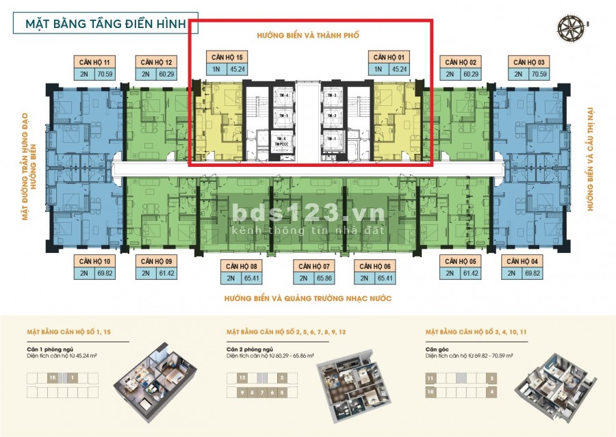 Bán căn hộ 1 pn, Altara Residences diện tích 45m2, full nội thất, tầng 18, giá 1.5 tỷ