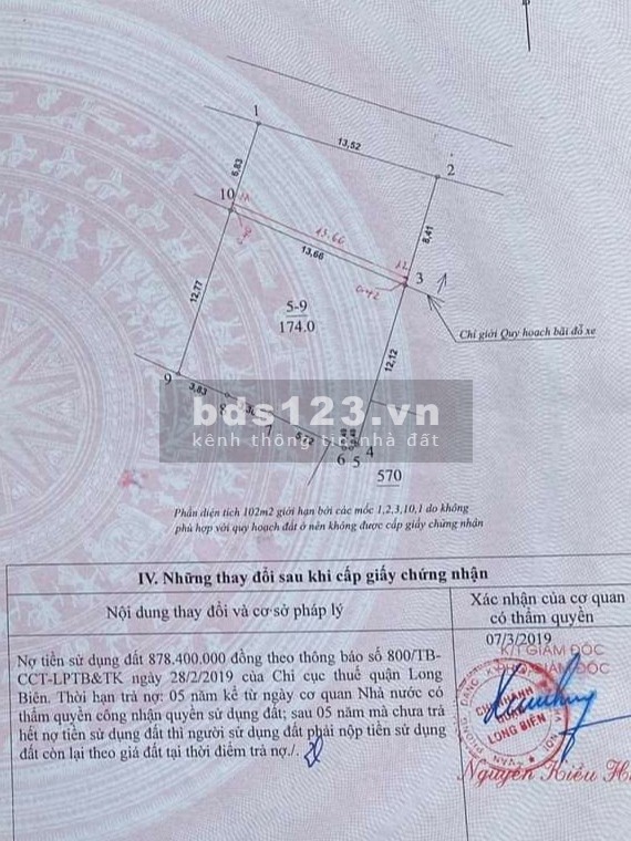 Vị trí kinh doanh vô cùng đẹp bán đất mặt đường Cổ Linh Quận Long Biên HN, diện tích 174m2