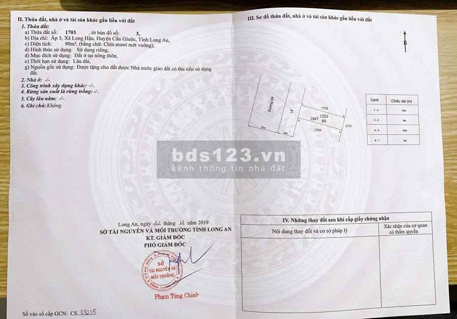 Bán đất mặt tiền đường D8 Long Hậu 90m2, dân cư hiện hữu, sổ đỏ đầy đủ, 2.9 tỷ - 0901473829