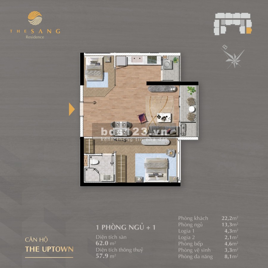 Điểm ưu việt của căn hộ cao cấp The Sang Residences, sở hữu vị trí đắt giá