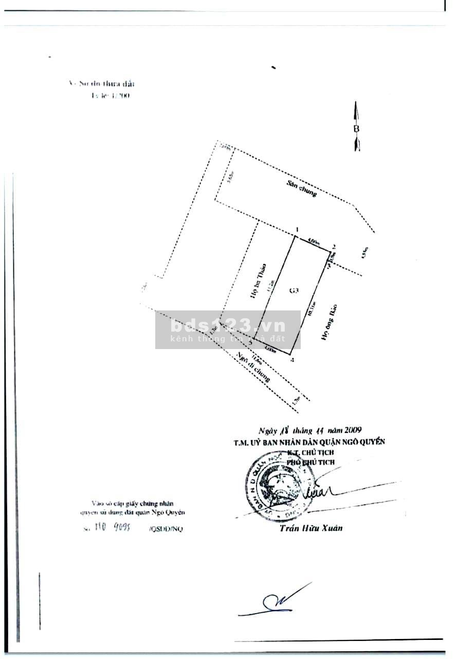 Bán nhà nguyên căn đường Ngô Quyền, phường Đằng Giang, thành phố Hải Phòng