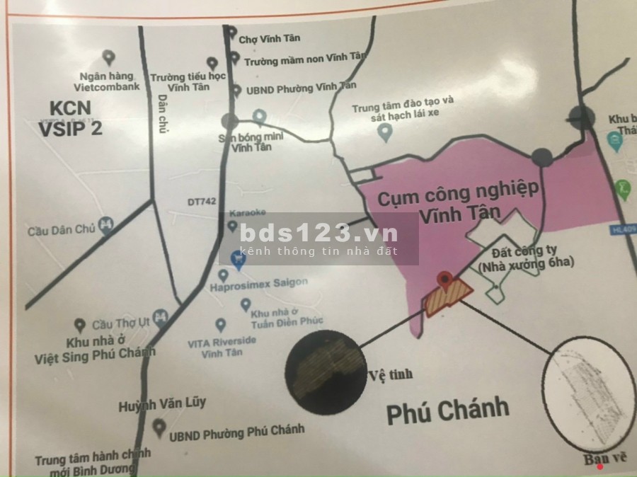 Bán đất tại phường Vĩnh Tân,Tân Uyên, Bình Dương, giá bán 960 triệu, lhcc