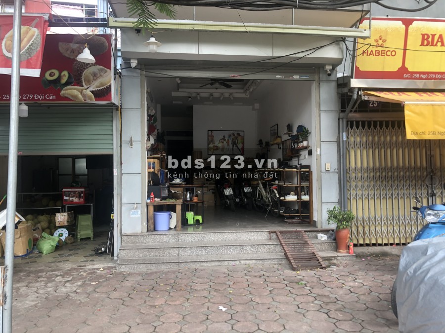 Cho thuê cửa hàng ngõ 279 Đội Cấn, liên hệ 0355043472, mt 4m, giá 6 triệu/tháng