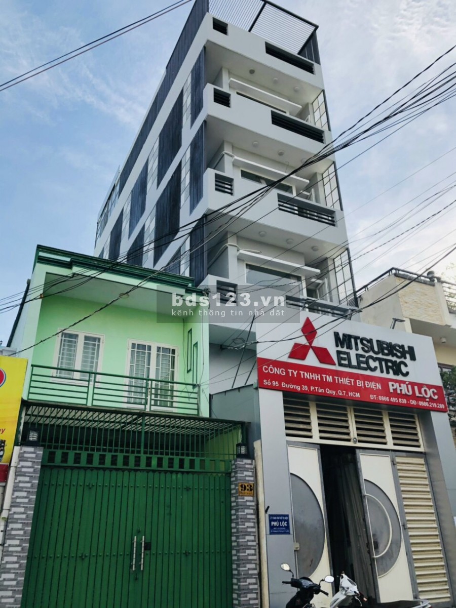 Nhà nguyên căn lửng 4 lầu đường Huỳnh Tấn Phát phường Tân Phú Q7, giá 24 tỷ