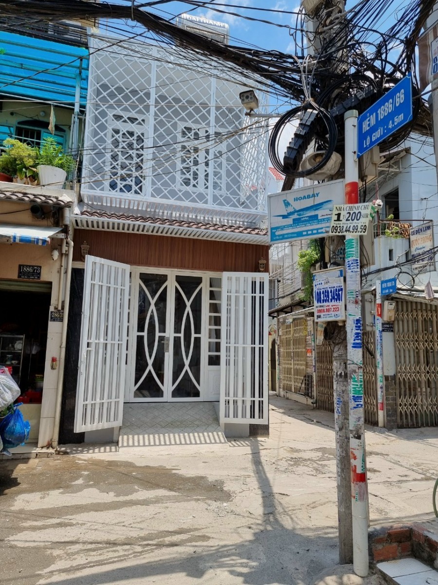 Bán nhà hẻm xe hơi bao đẹp 1886/75 Huỳnh Tấn Phát, Nhà Bè, giá bán 2.75 tỷ