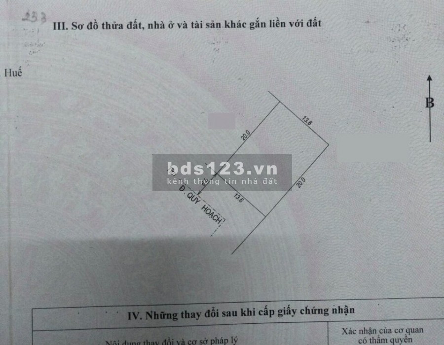 Chuyển nhượng 2 lô đất biệt thự nhà vườn, vị trí khu quy hoạch Cầu Lim Thuỷ Xuân