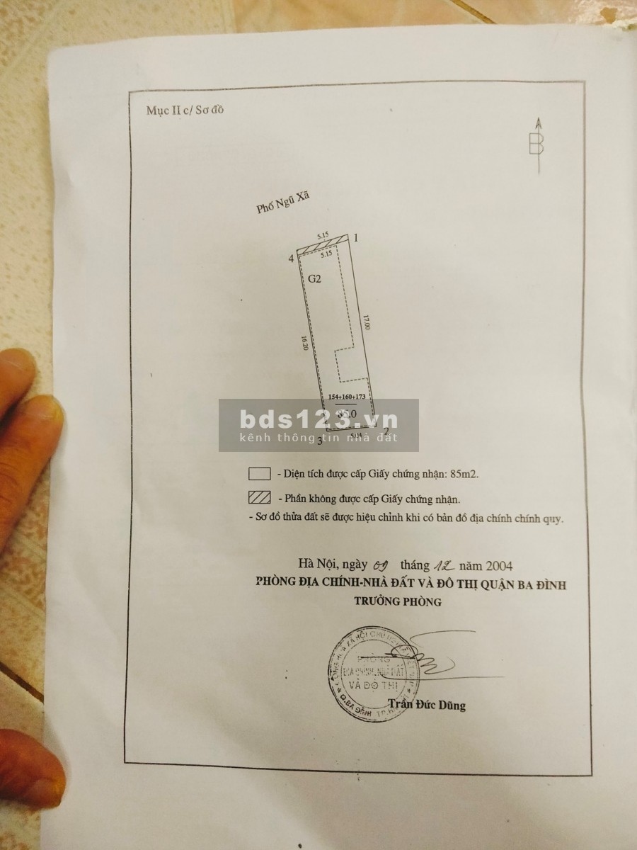  Mặt phố Ngũ Xã, Ba Đình, Mặt tiền 5m, 85m2. Kinh doanh sầm uất ngày đêm 