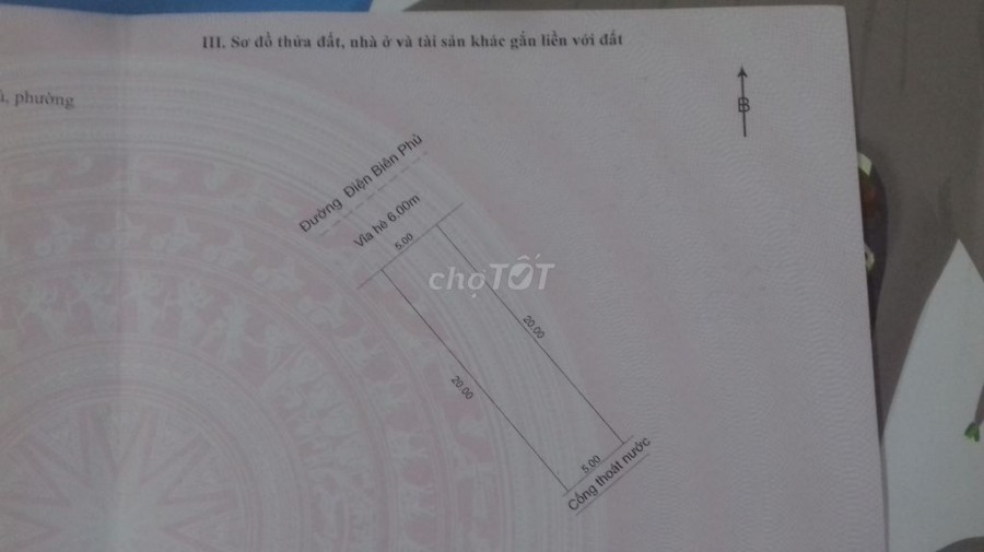 Nhà mặt tiền 100m2 Chính Chủ Cần Bán đường Điện Biên Phủ Thanh Khê Đà Nẵng