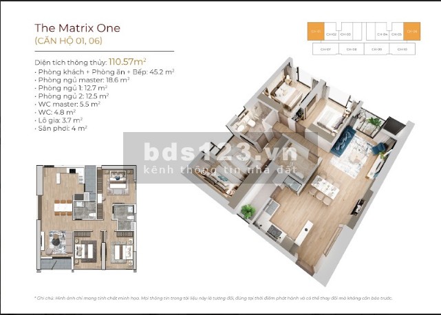 Đặc Quyền Thượng Lưu Dành Riêng Cho Chủ Nhân The Matrix One, giá 46 triệu/m2