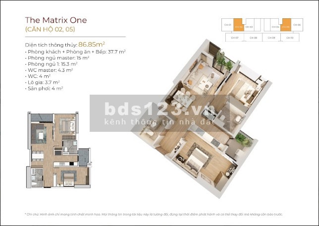 Đặc Quyền Thượng Lưu Dành Riêng Cho Chủ Nhân The Matrix One, giá 46 triệu/m2